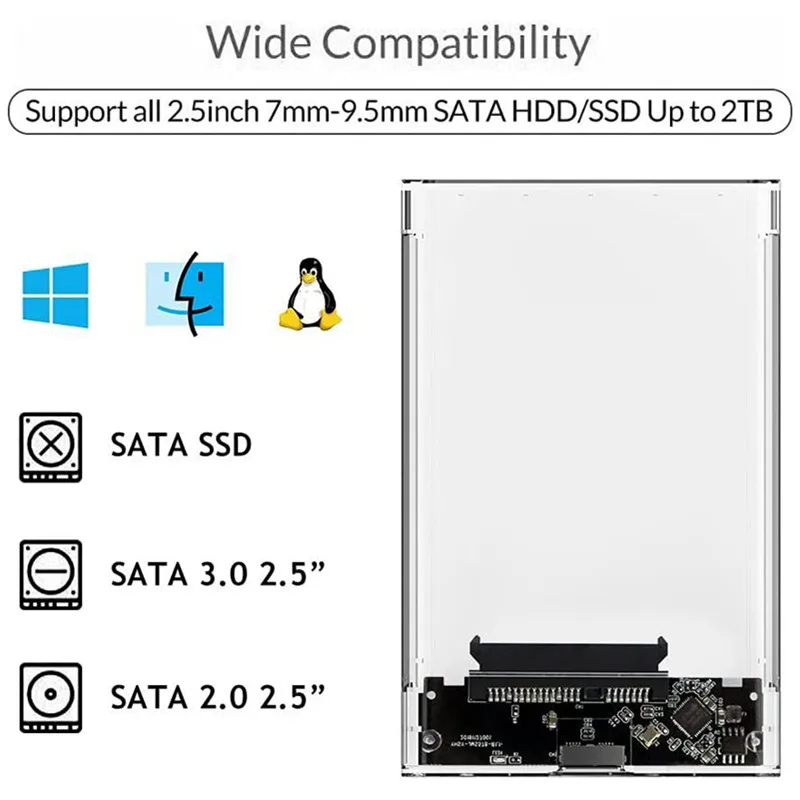  ϵ ̺ Ŭ, SATA to USB 3.1  ʿ , SSD  HDD 9.5mm 7mm  ϵ ̺ ̽, 2.5 ġ USB2.0 3.0 3.1