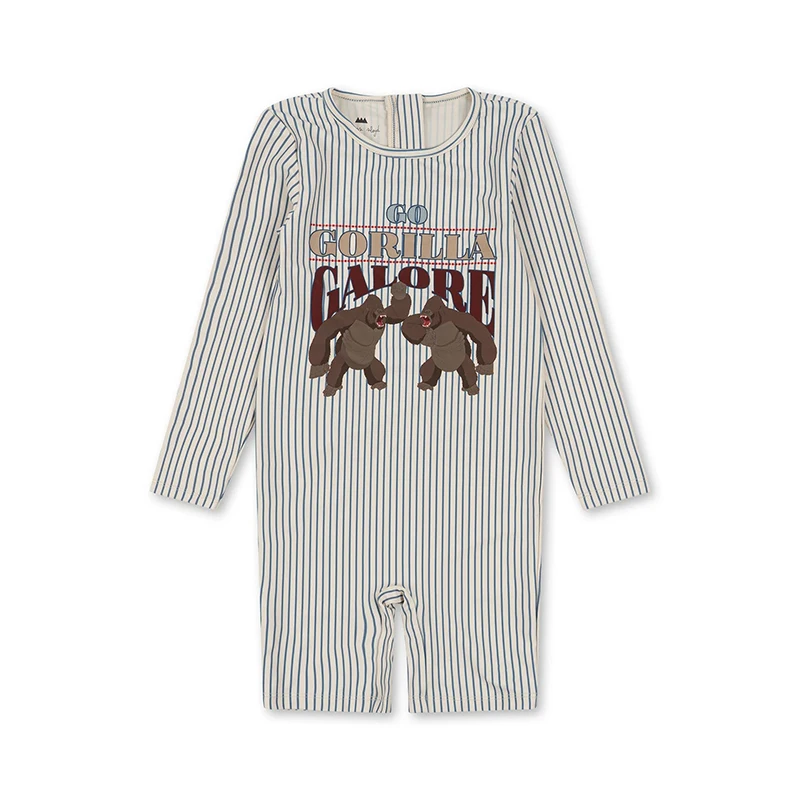 Summer Boys Jumpsuits Long Sleeve Separated Short Pants Quick Drying Swimsuit for Kids, kids swimsuits