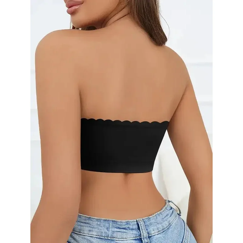 Women's Strapless Bralette Wireless Invisible Anti-exposure Comfortable Lingerie Seamless Tube Top Bra Underwear