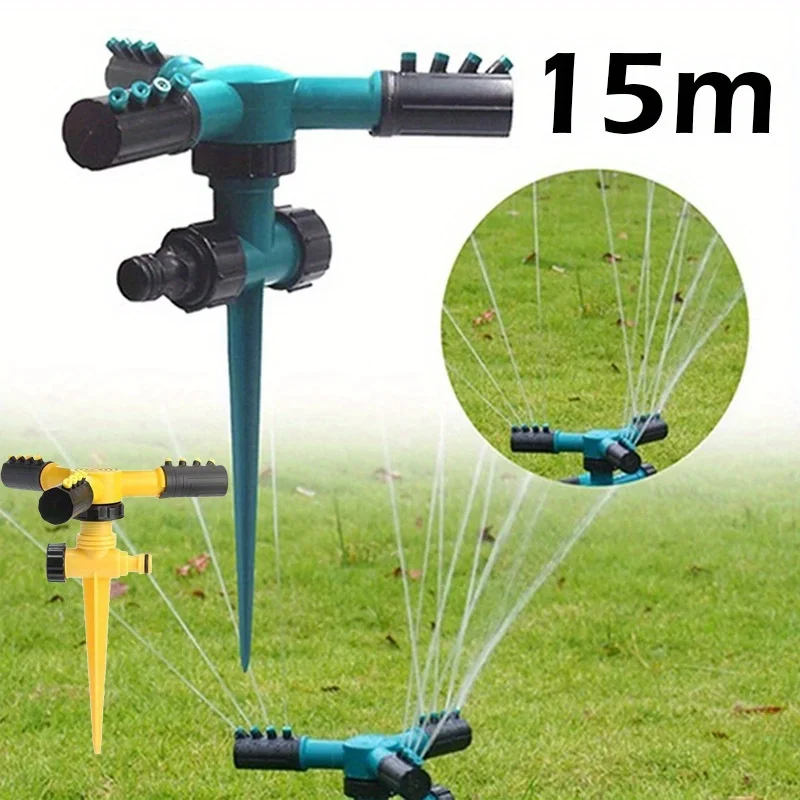 360-Grad-automatischer rotierender Sprinkler für Rasen, Bodeneinsatz, Tropfbewässerung, Bewässerung, Sprühgerät, Gartenbedarf