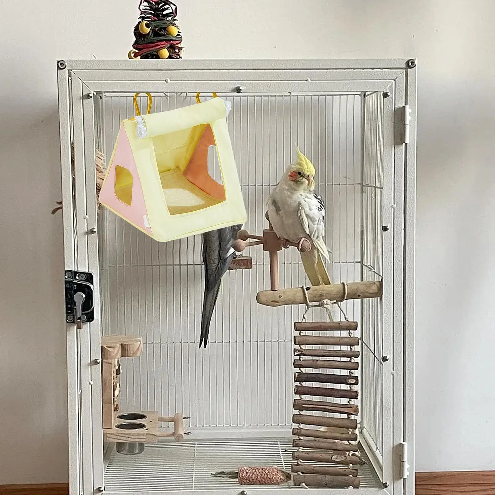 Bird Nest House Parrot Hanging Tent,Hanging Hammock All Seasons Use Hut Bird Bed for Parakeets Small Animals Cockatiels Bird Nest House Parrot Hanging Tent,Hanging Hammock All Seasons Use Hut Bird Bed for Parakeets Small Animals Cockatiels