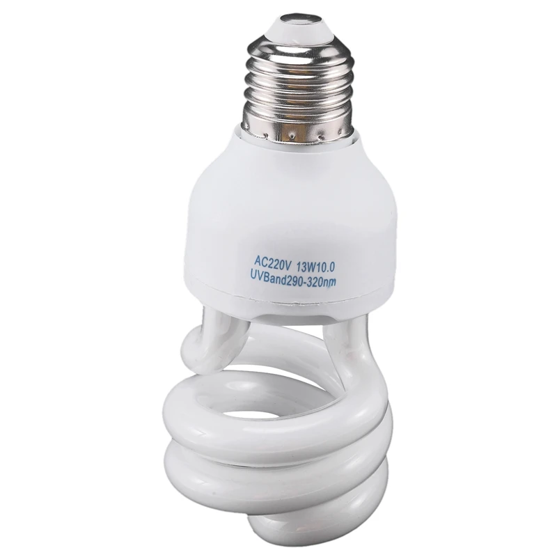 ABUN-Uvb 13W Reptile Light Bulb Uv Lamp Vivarium Terrarium Tortoise Turtle Snake Pet Heating Light Bulb 220V-240V