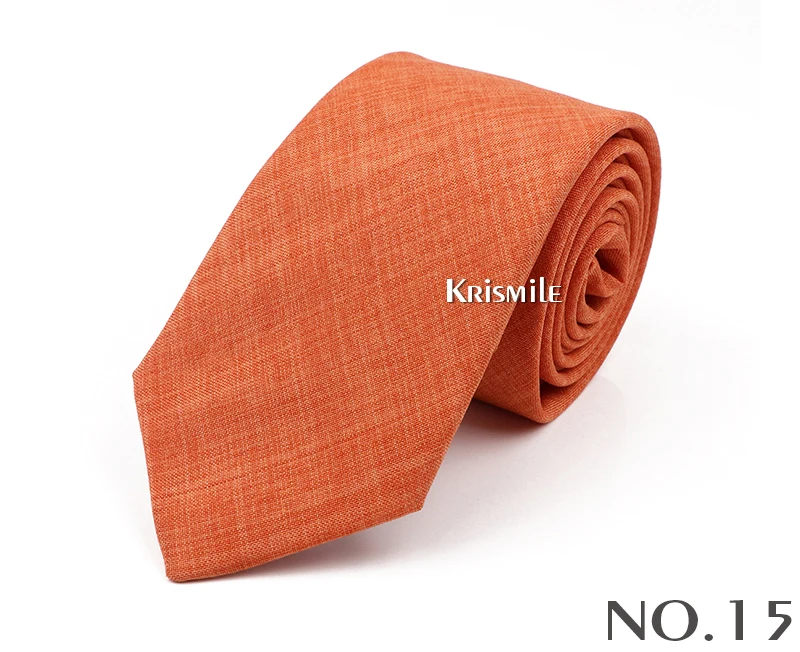 Neue Casual Einfarbig Krawatten Für Männer Grün Blau Rosa Baumwolle Krawatte Schmalen Kragen Dünne Dünne Krawatte Hochzeit Party Zubehör – Detail 17