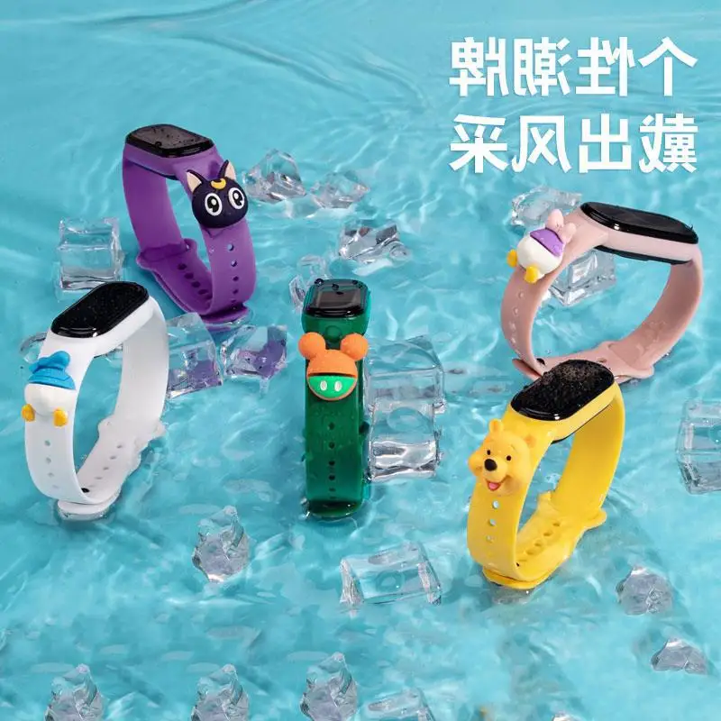 Disney Mickey Minnie Children's Watch Winnie the Pooh Sports Touch Electronic LED Waterproof Bracelet kids Watch Birthday Gifts 6