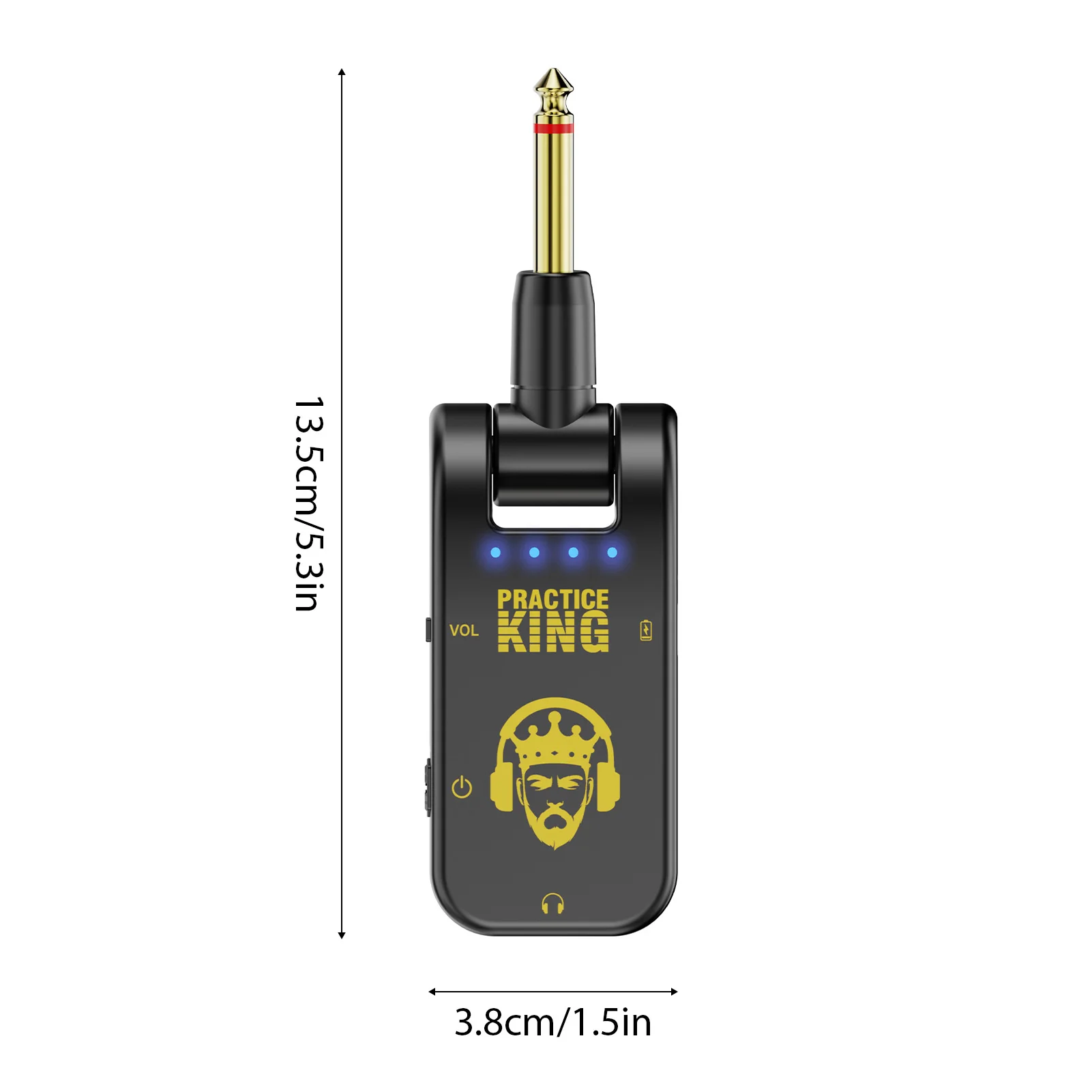 Silent Guitar Amplifier Guitar Headphone Amp 50H Use Time Rechargeable 282&deg;Rotatable Head Portable Earphone Amplifier For guitar amplifier