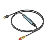 USB To Optical Audio Adapter USB A To Fiber Optic Audio SPDIF Port Connection Audio Converter Cable For Computer Laptop 1