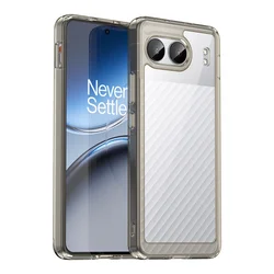Premium Transparent Colorful TPU Protective Case - Clear Cover for OnePlus Nord 4 5G (GRAY)