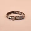 Hand Knitting Flower Pet Collar With Bell Colorful Retro Style Cat Collar Adjustable Safety Necklace For Puppy Cat Accessories 5