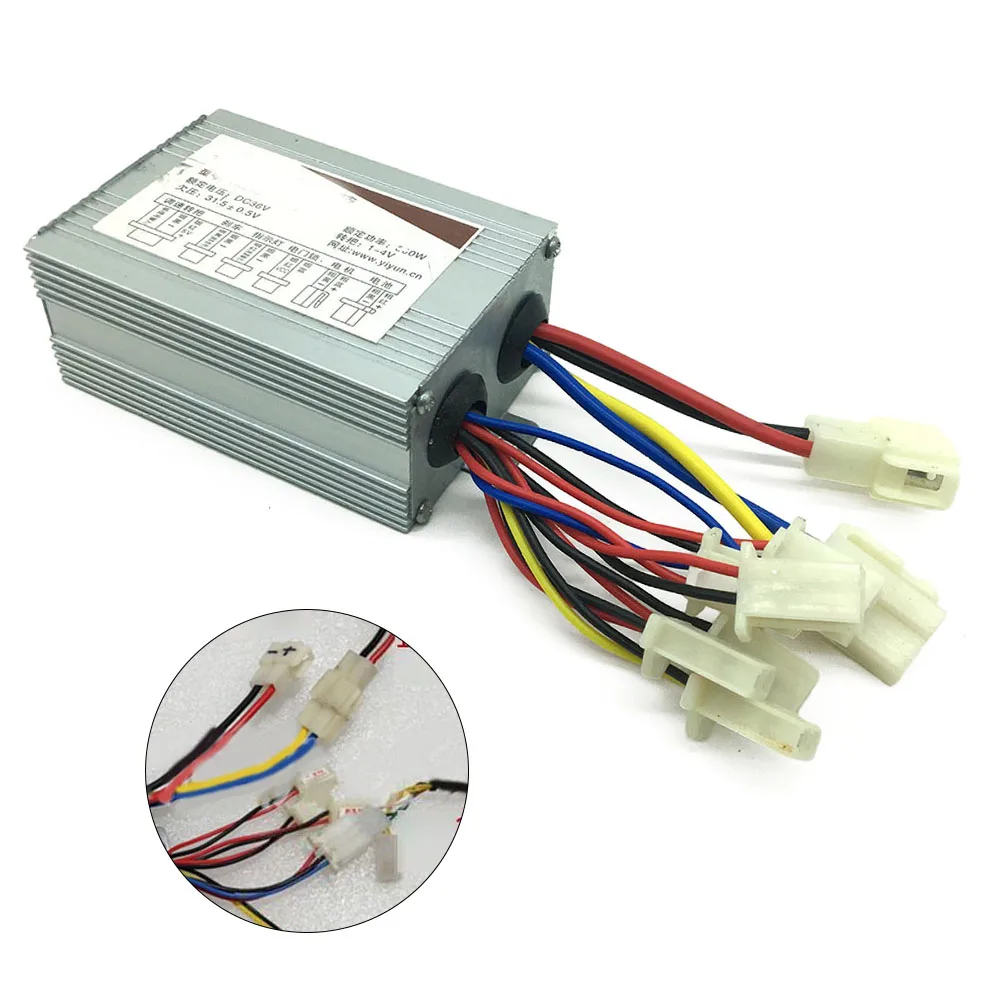 

Electric Bike Brushed Motor Controller For Electric Bicycles Electric Scooter 350W Brushed Motor Control Unit DC24V DC36V