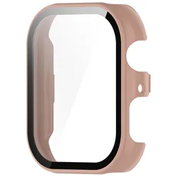 Protective Watch Case Cover with Glass Full Coverage (Sakura Pink)
