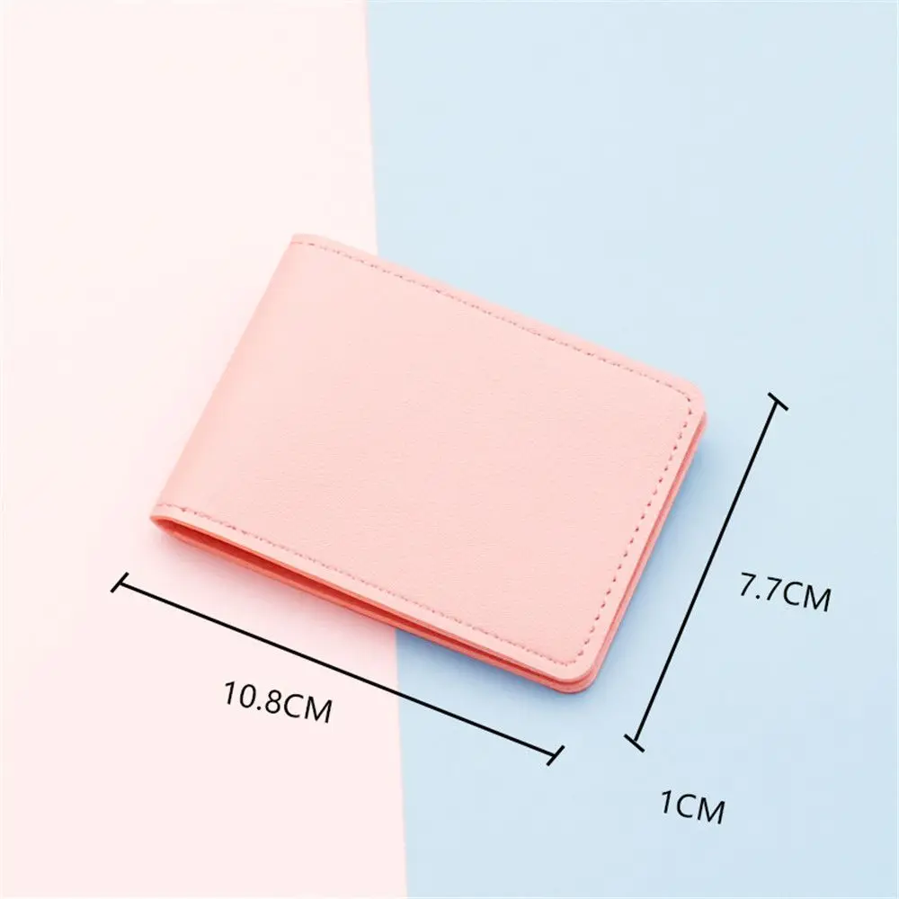 Mini ID Card Holders Business Credit Card Holder PU Leather Organizer Card Bag Men/Women Driver's License Leather Case 5