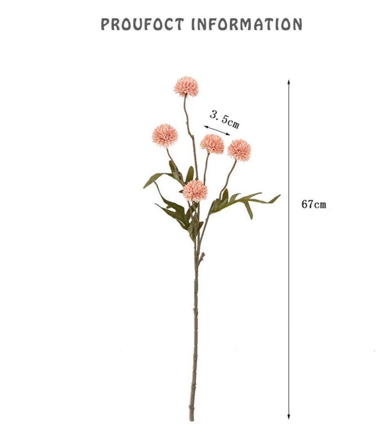 Silk Dandelion Bouquet 6