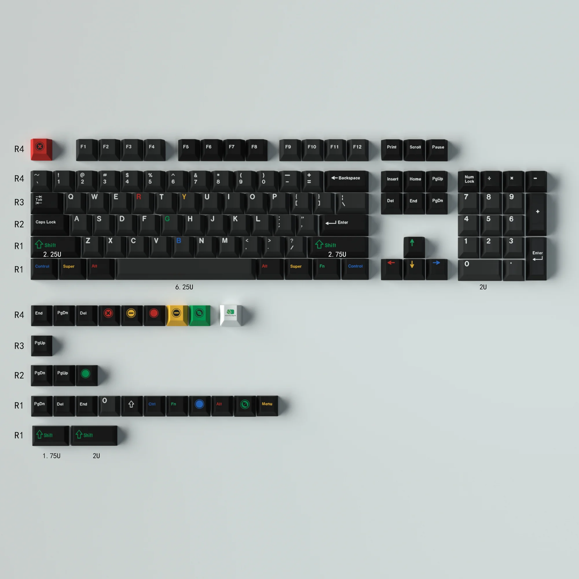 Grande Conjunto Retro Escuro Luzes Gmk Keycap Clone Cherry Profile mx Pbt Dye-sub Keycaps para Iso Digite 7u Spacebar Mechanicla Teclado - Imagem 6