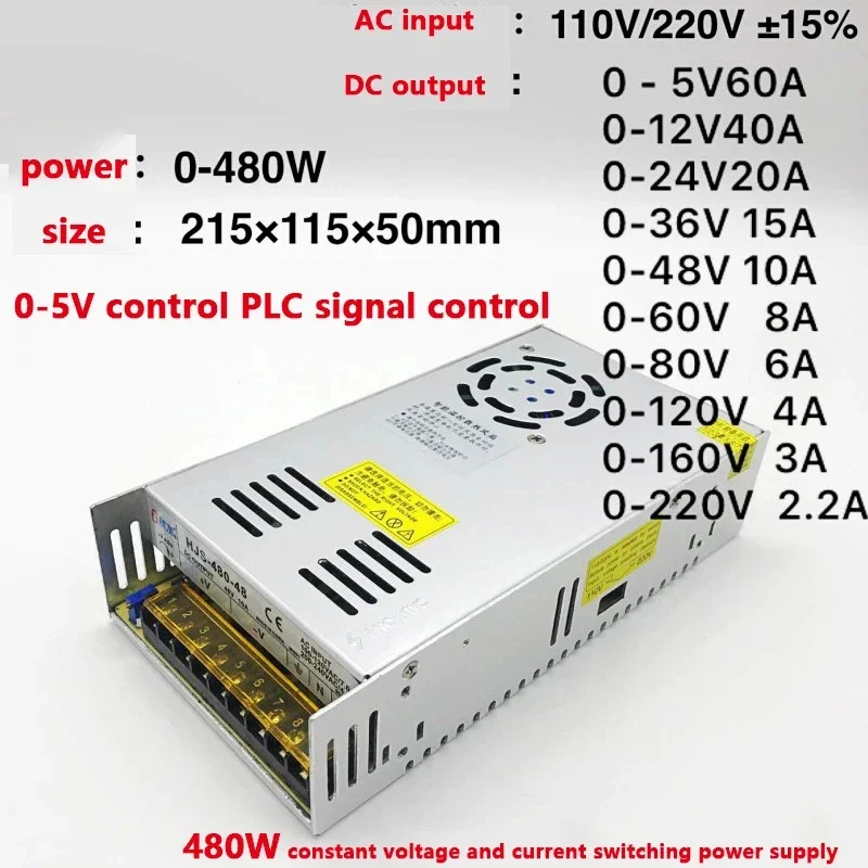 

300W 480W Switching Power Supply Light Transformer AC 110V 220V To DC 5V 12V 24V 36V 48V Power Supply Source Adapter For Le
