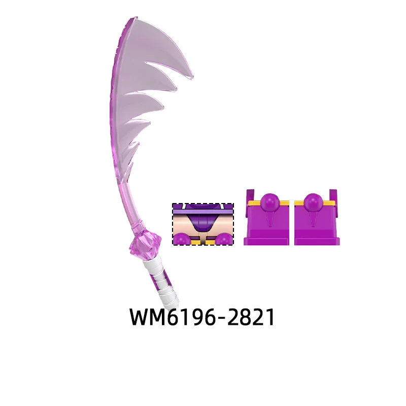WM6196 무기 바지 헤어 파츠 액션 피규어 검 망토 비둘기 자전거 날개 모델 블록 MOC 브릭 세트 선물 장난감