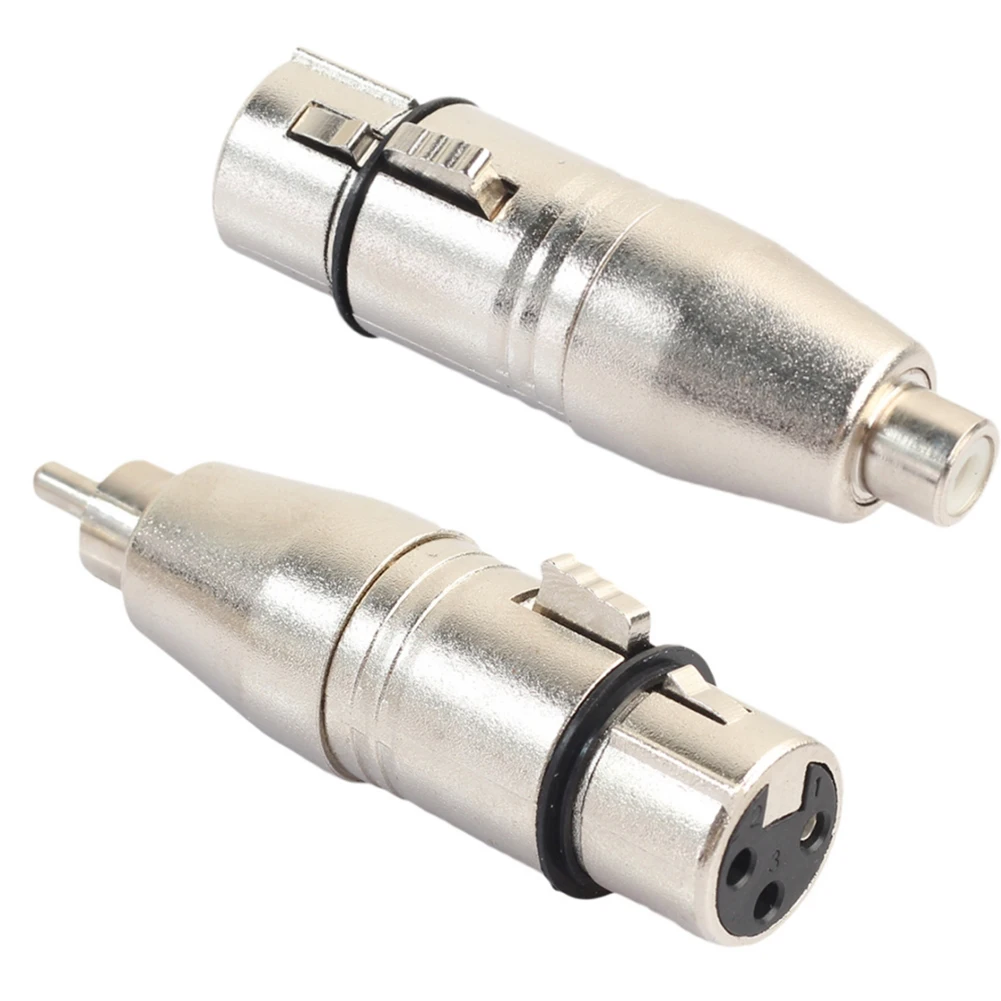 Audio Cable Adapter XLR To RCA Adapter Audio Cable Zinc Alloy For Sound Console For Microphone Durable