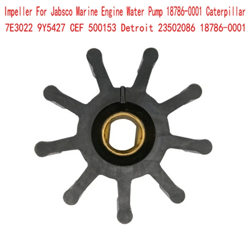 

Крыльчатка для водяного насоса двигателя Jabsco 18786-0001 для Caterpillar 7E3022 9Y5427 CEF 500153 Детройта 23502086, аксессуары