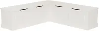 White Solid Pine Backless Nook Interior Storage coffee table coffe table cofee table coffee tables glass coffee table glasstable 2