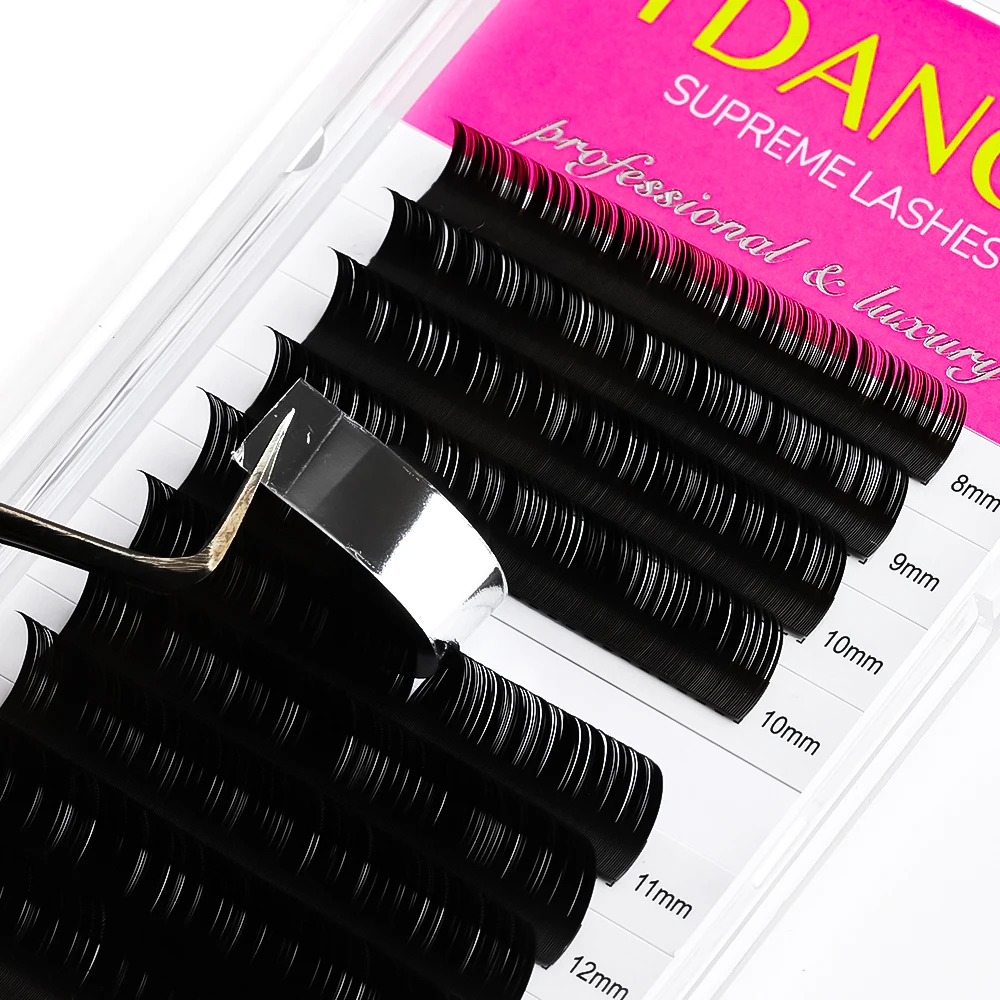 Description Picture 6 of itemTDANCE Classic Eyelash Extension Korea PBT 16 Row Matte Black Faux Mink Lashes Russian Volume Makeup Eyelashes Individual Lash