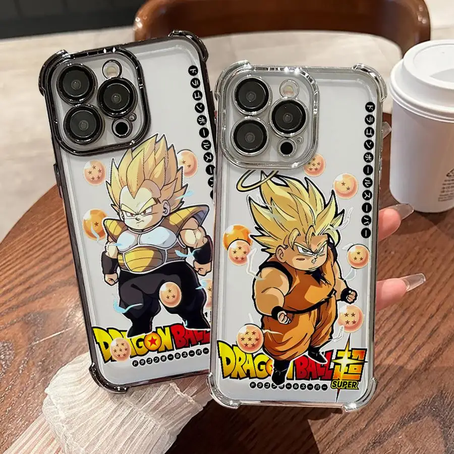 Dragon Ball Z Anime Phone Case – Soft Shell for iPhone 11–16 Pro Max & Plus