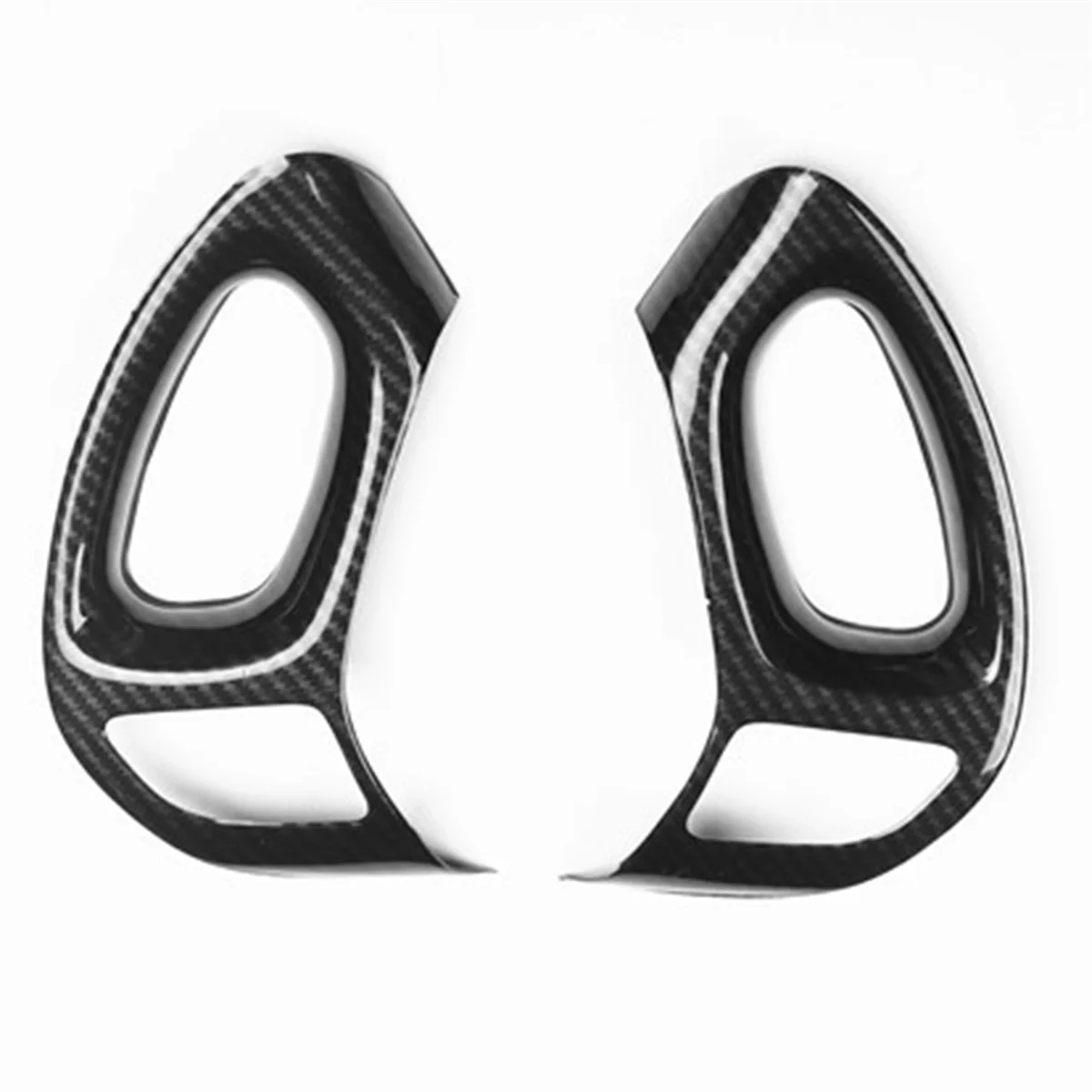 Car Steering Wheel Button Trim Frame Stickers Cover for Hyundai IX35 2010-2015 Interior Decoration ABS Carbon Fiber LHD