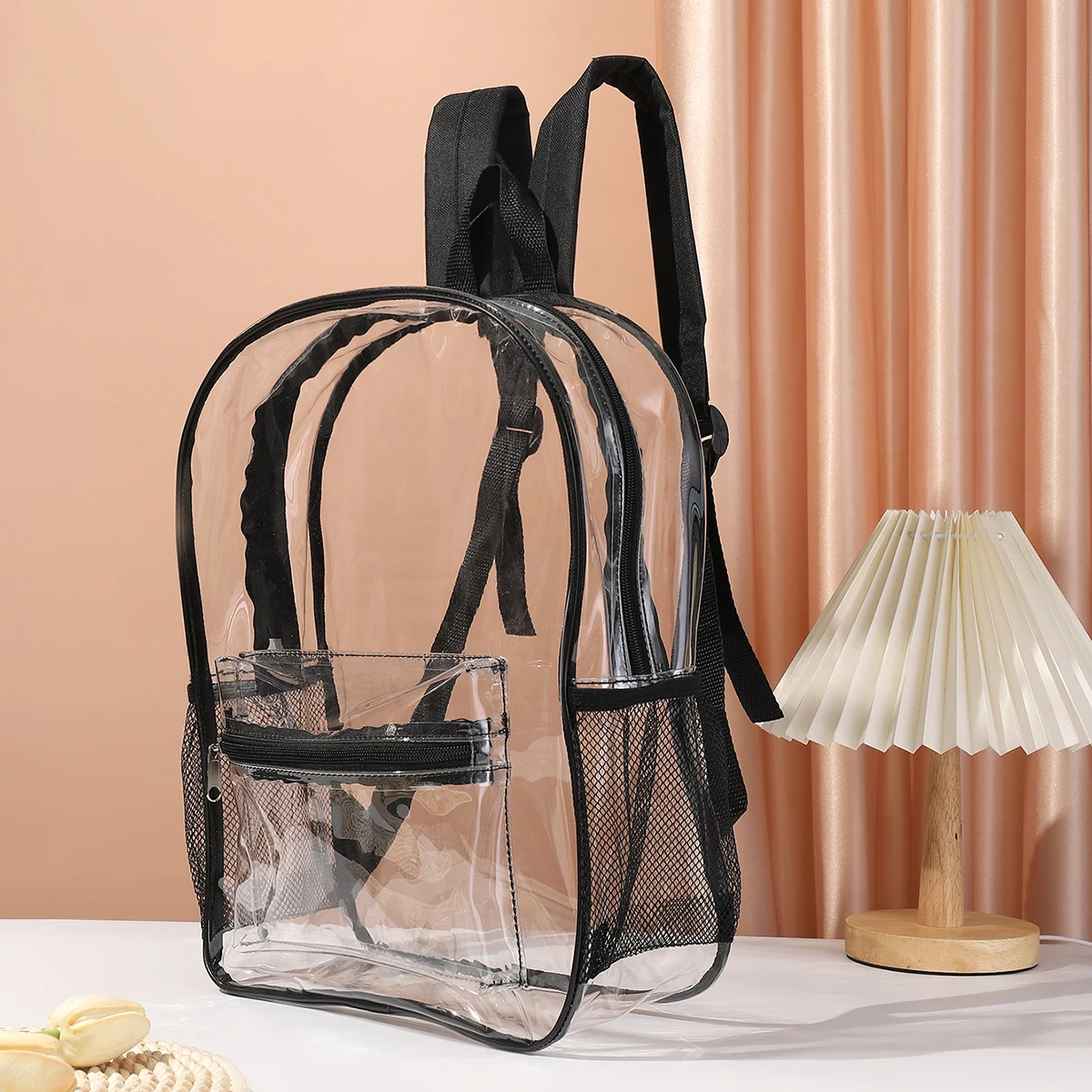 PVC Backpack with Large Capacity, Storage Bag, Waterproof and Anti Fouling Bag, Organizer Bag, Women's Backpack