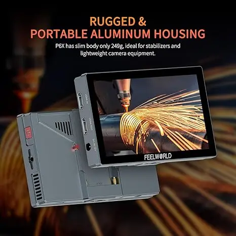 FEELWORLD P6X 5.5" 3D LUT Touch Screen Camera Monitor 1000nit 4K-HDMI DSLR Camera Field Monitor
