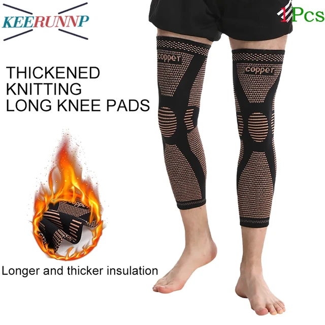 1Pcs Copper Full Leg Compression Sleeve,Anti Slip Compression