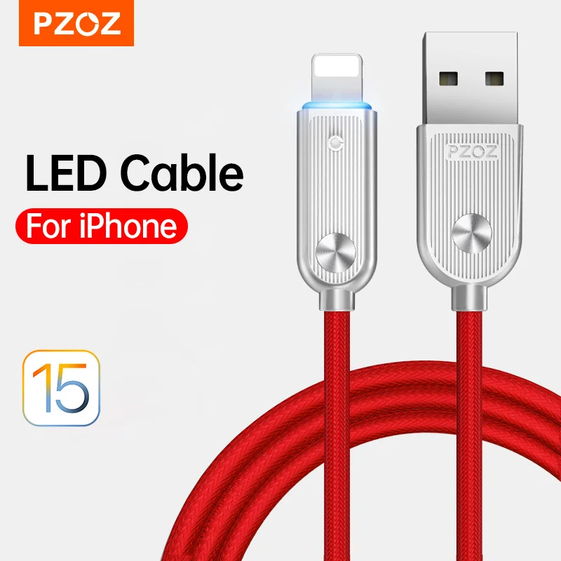 Pzoz Auto Power Off Usb Cable For Iphone 11 Pro Max Xs Xr X 8 7 6 6s