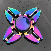 New Multicolor Gradient Fidget Spinner Creative Flower Rainbow R188 Mute Bearing Hand Spinner Fingertip Gyro Stress Relief Toys 2