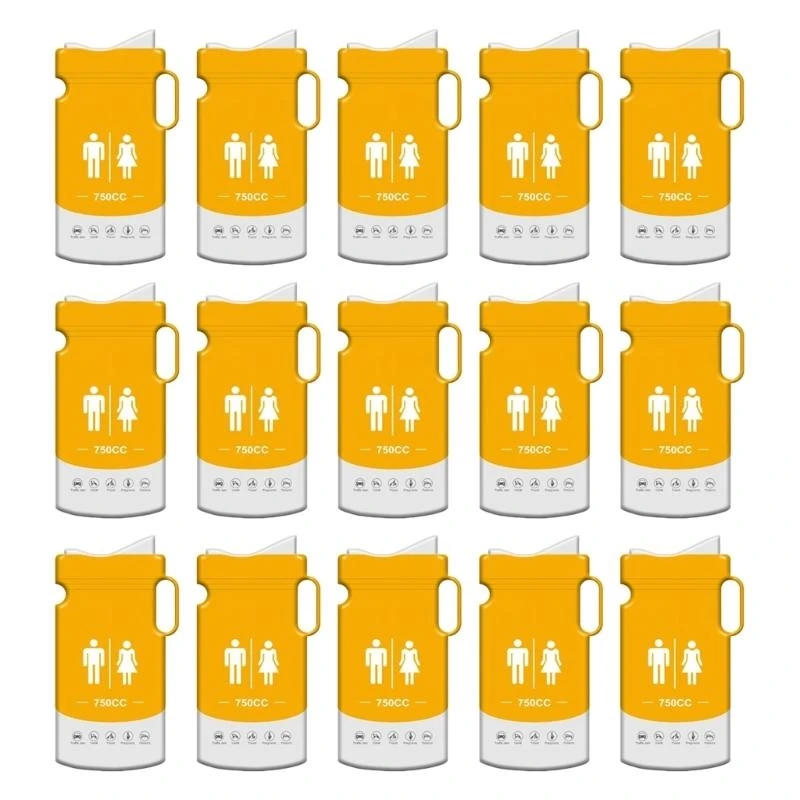 누출 씰 750ml 여행 소변 가방 남성 여성 아이