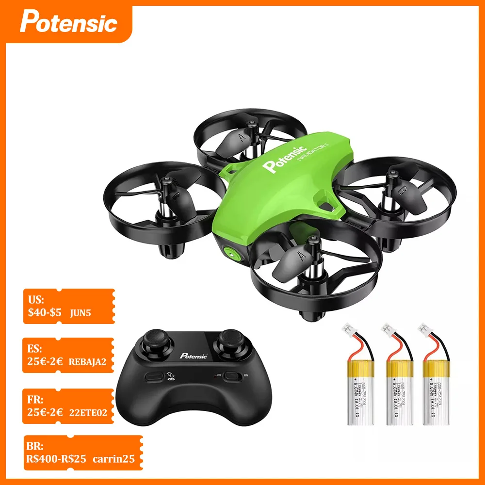 Potensic A20 Mini Drone RC Helicopter Quadcopter Remote Control Toys Aircraft 