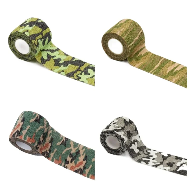 5cmx4.5m Camo Bandages Outdoor Blind Wrap Camouflage Tie Strap Tape Waterproof Wrap