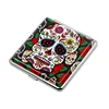 Skull And LOVE Leather Cigarette Case Box Portable Cigar Box-Up to 20 King Size 84mm Cigarettes Volume 4