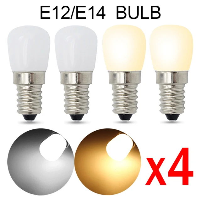 5/1Pcs LED Fridge Light Bulbs E12/E14 220V Mini Lamp Home Kitchen  Refrigerator Cabinet Night Lights Sewing Machine LED Lamps - AliExpress