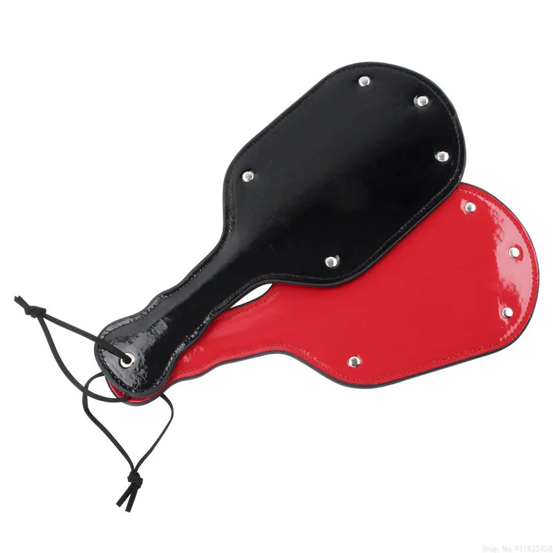 Black And Red SM Butt Spank Paddle Bdsm Submissive Sexy Kinky Fetish BDSM Whip Slapping Sex Toy For Couples Ad_voghion.com