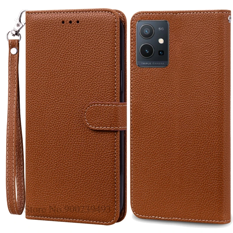 Leather Flip Wallet Case with Stand