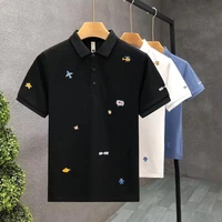 Business Casual 2024 Summer Boyfriend New Patchwork Polo Shirts Button Embroidery Fashion Slim Comfortable Short Sleeved Tops - Image 4