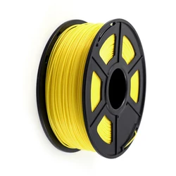 Enhanced 3D Printer Filament - High - Strength ABS, 1.75mm, 1kg Spool, Durable and Flexible (Yellow)