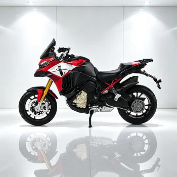 Bburago 1:18 Nuovo modello Ducati Multistrada V4 Lavorazione squisita, collezione classica, modello di moto in lega pressofusa