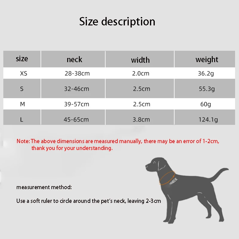 Dog Collar Nylon Adjustable Reflective Pet Collars with Metal Buckle and Quick Release Buckle Large and Medium