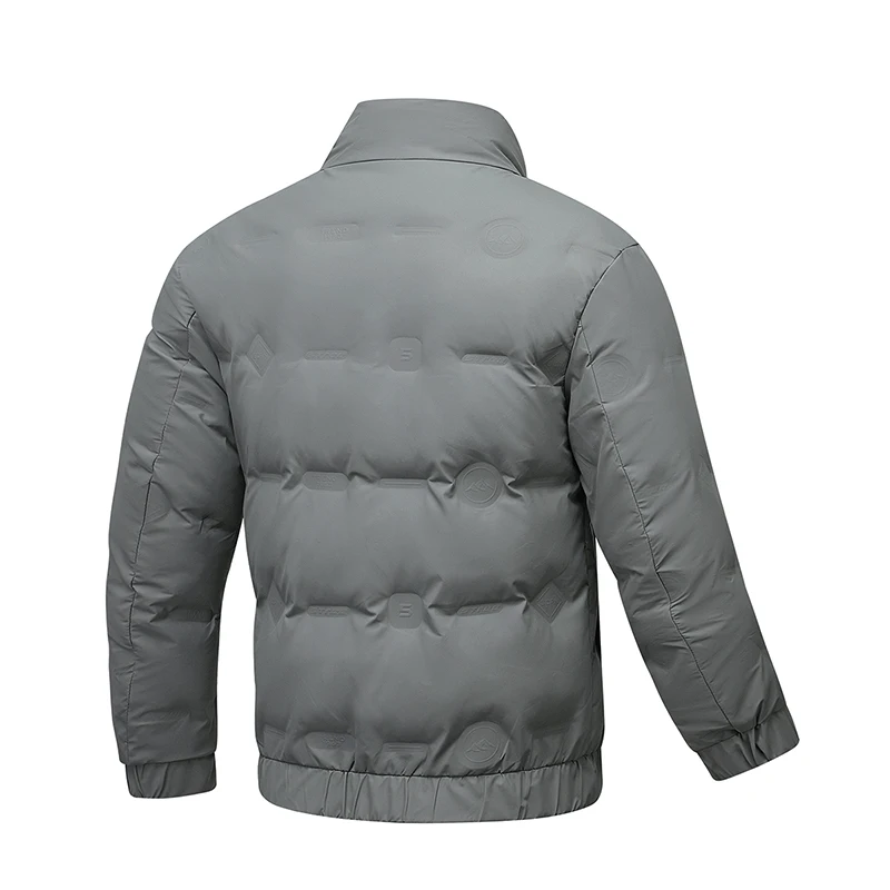 Winter Lightweight Down Jacket Men's Fashion Stand Collar Windproof White Duck Down Warm Coat Brand Clothing Men's Cold Jacket