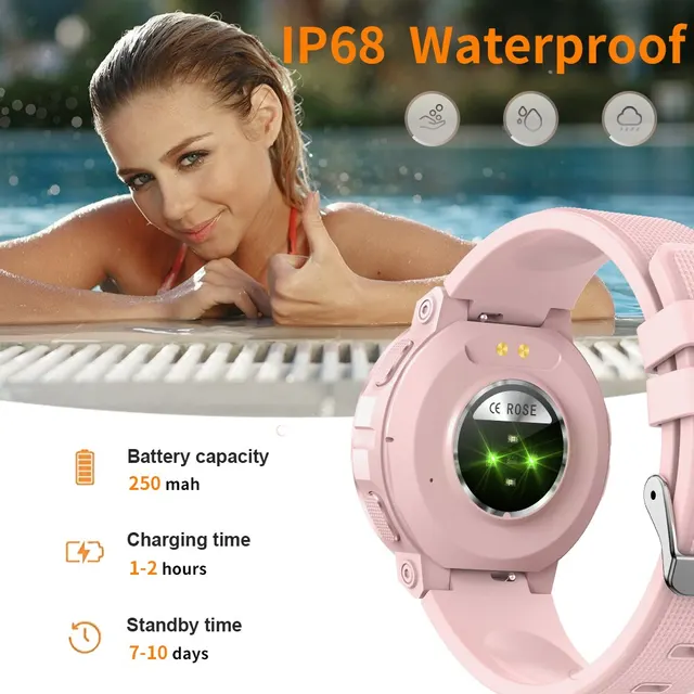 MELANDA-reloj inteligente deportivo para mujer, accesorio de pulsera resistente al agua IP68 con llamadas, Bluetooth, seguimiento de actividad y monitoreo de salud para IOS y Android, MK60 - Image 4