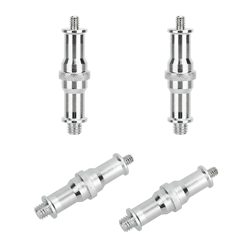 SZRIG 1/4"-20 to 3/8"-16 Male Thread Adapter Double-Ended Spigot (4-Pack)