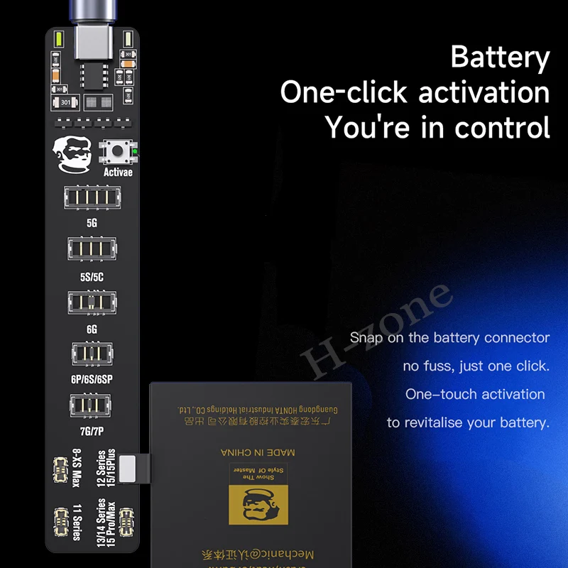 MECHANIC F018 F009 Battery Active Panel Fast Charge Detection Board iPhone 5-15 Pro Max Samsung Android Phone Activation