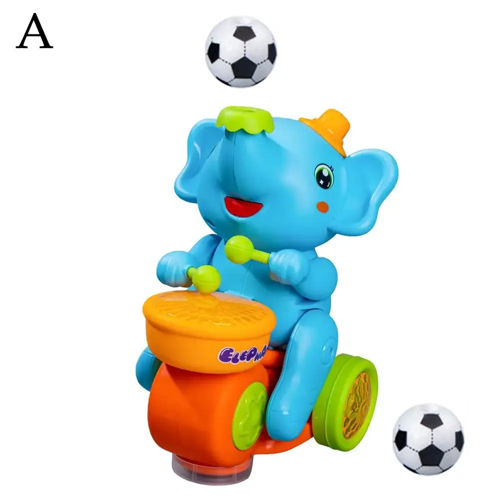 Drumming Elephant Toy, Music Light Drumming Toy Car Elephant Cute Car Toy Small Interactive Games Toys Parent Child L5D1 5