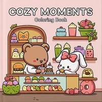 Coloring Book For Adults And Teens Halloween Theme Featuring Adorable Creepy Creatures In Cozy Moments Relaxation Graffiti Gift 1