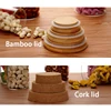 Glass Jar With Lid Cookie Kitchen Storage Jars And Lids Mason Candy Spices Glass Container Wholesale Condiments Organizer 6