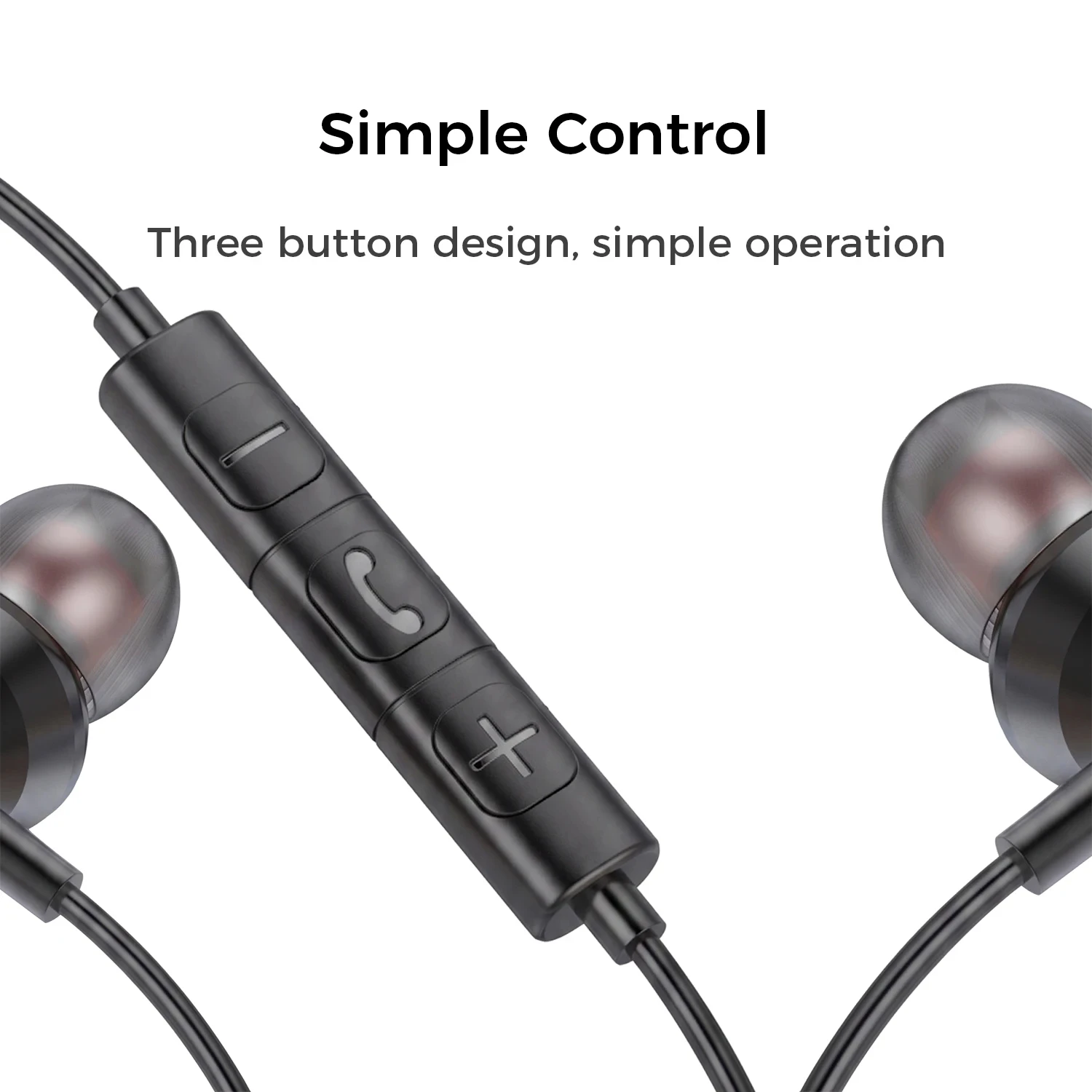 High-Fidelity Wired In-Ear Headphones with Stereo Surround Sound