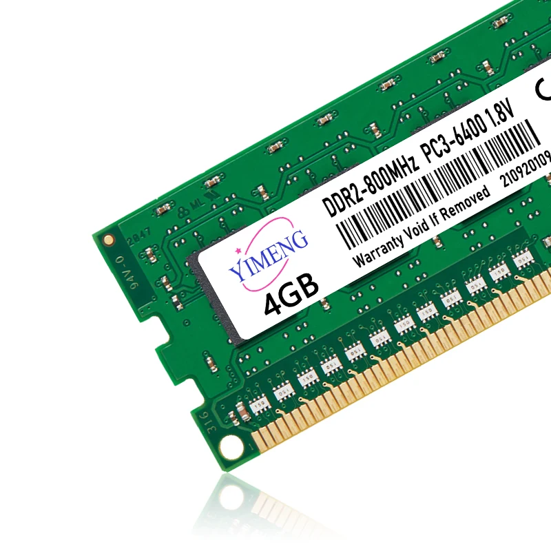 DDR2 2GB 4GB Desktop Memory Ram 667 800Mhz PC2 5300 6400 1.8V 240Pin CL6 Computer DIMM Non-ECC Memoria Ram For Intel and AMD desktop ram memory desktop memory